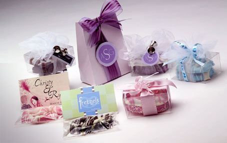 chocolate covered pretzels custom favors