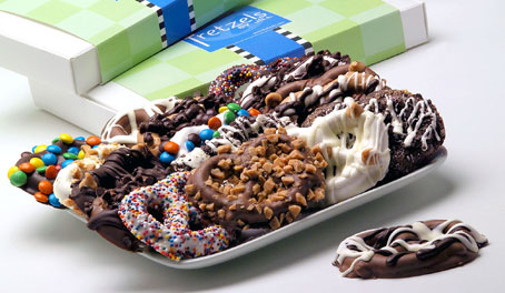 Fretzels chocolate covered pretzels tray